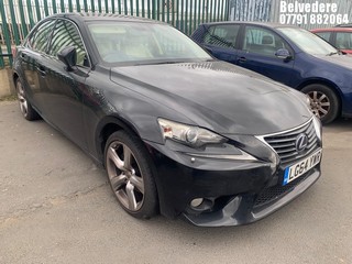 Location: BELVEDERE - 2014 LEXUS IS 300H PREMIER CVT 	 4 DOOR SALOON REG: LG64YWR, 2494cc HYBRID ELECTRIC, VARIABLE 1 SPEED AUTO PETROL/E, Former Keepers: 1, Keys: No, MOT: Expiry date09.11.2025