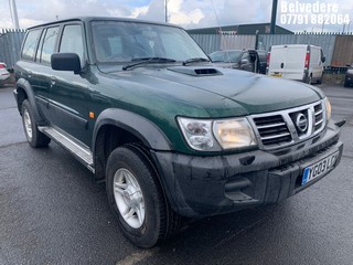 Location: BELVEDERE - 2003 NISSAN PATROL S TD ESTATE REG: YG03LCW, 2953cc DIESEL, 5 SPEED MANUAL DIESEL, Former Keepers: 3, Keys: Yes, MOT: Expiry date01.09.2024