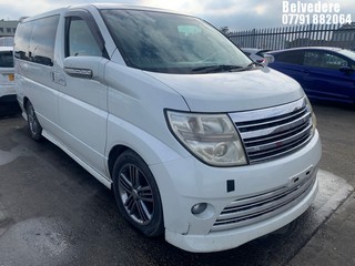 Location: Belvedere - 2008  NISSAN  ELGRAND MPV  REG: SW57VGU, 3490cc Petrol , AUTOMATIC, Former Keepers: 2, Keys: Yes, MOT Expiry date: 22/03/2024