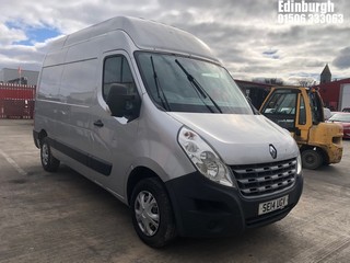 Location: Edinburgh - 2014 RENAULT MASTER MH35 DCI 100 Panel Van REG: SE14UGV, Keys: No, MOT Expiry date: 16/07/2025, 2299 Diesel, 6 Speed Manual Diesel, Former Keepers: 3