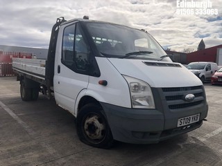 Location: Edinburgh - 2009 FORD TRANSIT 115 T350L RWD Dropside Lorry REG: ST09YKB, Keys: No, MOT Expiry date: 16/05/2022, 2402 Diesel, 6 Speed Manual Diesel, Former Keepers: 4