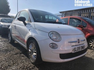 Location: Edinburgh - 2009 FIAT 500 POP 3 Door Hatchback REG: SL09DWU, Keys: No, MOT Expiry date: 24/07/2025, 1368 Petrol, 6 Speed Manual Petrol, Former Keepers: 7