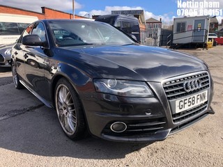 Location: Nottingham - 2008 AUDI A4 S LINE TDI 4 Door Saloon REG: GF58FNN, Keys: No, MOT Expiry date: 31/03/2025, 1968 Diesel, 6 Speed Manual Diesel, Former Keepers: 6
