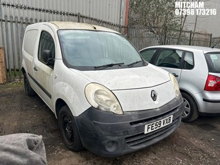 Location: Mitcham - 2009 RENAULT KANGOO ML19 67 DCI Car Derived Van REG: FE59VXB, Keys: No, MOT Expiry date: 05/08/2024, 1461 Diesel, 5 Speed Manual Diesel, Former Keepers: 5