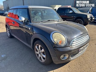 Location: Mitcham - 2008 MINI COOPER CLUBMAN Estate REG: RA08HVR, Keys: No, MOT Expiry date: 11/02/2025, 1598 Petrol, 6 Speed Manual Petrol, Former Keepers: 5