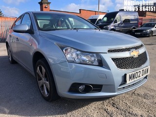 Location: Nottingham - 2010 CHEVROLET CRUZE LT 4 Door Saloon REG: MW02DAW, Keys: No, MOT Expiry date: 11/06/2025, 1796 Petrol, 5 Speed Manual Petrol, Former Keepers: 5