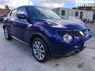 Location: Nottingham - 2016 NISSAN JUKE TEKNA DCI 5 DOOR HATCHBACK REG: NL16GZH, 1461cc DIESEL, 6 SPEED MANUAL DIESEL, Former Keepers: 3, Keys: Yes, MOT Expiry date: 11/06/2025