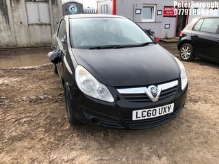 Location: Peterborough - 2010 VAUXHALL CORSA SE 3 Door Hatchback REG: LC60UXY, Keys: Yes, MOT Expiry date: 08/01/2025, 1229 Petrol, 5 Speed Manual Petrol, Former Keepers: 4