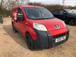 Location: Peterborough - 2010 PEUGEOT BIPPER S HDI Panel Van REG: AO10FBG, Keys: No, MOT Expiry date: 24/03/2024, 1399 Diesel, 5 Speed Manual Diesel, Former Keepers: 5