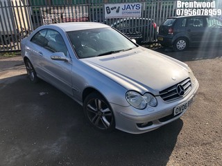 Location: BRENTWOOD - 2006 MERCEDES CLK200 K AVANTGARDE AUTO 	 COUPE REG: OV06BVB, 1796cc PETROL, 5 SPEED AUTO PETROL, Former Keepers: 5, Keys: No, MOT: Expiry date07/08/2025