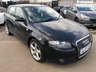 Location: Brentwood - 2007 AUDI A3 SPORT TDI 170 A 5 Door Hatchback REG: GL07CGO, Keys: No, MOT Expiry date: 01/12/2025, 1968 Diesel, 6 Speed Auto Diesel, Former Keepers: 5