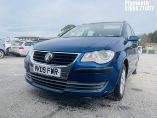 Location: Plymouth - 2009 VOLKSWAGEN TOURAN S TDI 105 MPV REG: VK09FWR, Keys: No, MOT Expiry date: 20/02/2025, 1896 Diesel, 6 Speed Manual Diesel, Former Keepers: 7
