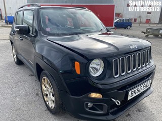 Location: South Wales - 2016  JEEP  RENEGADE LONGITUDE M-JET 	 Estate 	 REG: BK66ENJ, 1598cc Diesel , 6 Speed Manual Diesel 	, Former Keepers: 3, Keys: Yes, MOT Expiry date: 28/11/2024
