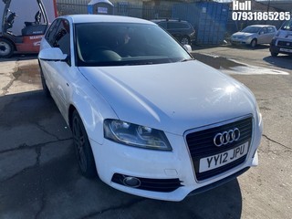 Location: Hull - 2012 AUDI A3 S LINE TDI 3 Door Hatchback REG: YY12JPU, Keys: No, MOT Expiry date: 30/03/2025, 1598 Diesel, 5 Speed Manual Diesel, Former Keepers: 7