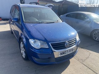 Location: Hull - 2007 VOLKSWAGEN TOURAN SE TDI 140 MPV REG: NM07FFR, Keys: No, MOT Expiry date: 22/10/2024, 1968 Diesel, 6 Speed Manual Diesel, Former Keepers: 7