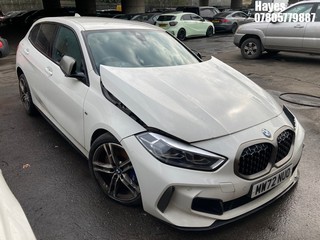 Location:  Hayes - 2022 BMW 118I M SPORT AUTO 5 Door Hatchback REG: MW72NUO, Keys: No, MOT Expiry date: 29/11/2025, 1499 Petrol, 7 Speed Auto Petrol, Former Keepers: 3