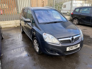 Location:  Hayes - 2011 VAUXHALL ZAFIRA ELITE MPV REG: CK11YMY, Keys: No, MOT Expiry date: 10/01/2025, 1796 Petrol, 5 Speed Manual Petrol, Former Keepers: 5