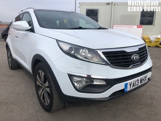 Location: Nottingham - 2013 KIA SPORTAGE 3 CRDI ESTATE REG: YA13WHX, 1685cc DIESEL, 6 SPEED MANUAL DIESEL , Former Keepers: 4, Keys: Yes, MOT Expiry date: 03/08/2025