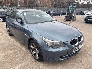 Location: North Woolwich - 2008 BMW 523I SE A 4 Door Saloon REG: MK08ZTJ, Keys: No, MOT Expiry date: 20/11/2024, 2497 Petrol, 6 Speed Auto Petrol, Former Keepers: 8