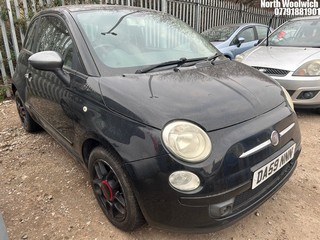 Location: North Woolwich - 2009 FIAT 500 SPORT 3 Door Hatchback REG: DA59NNN, Keys: No, MOT Expiry date: 10/09/2025, 1242 Petrol, 5 Speed Manual Petrol, Former Keepers: 6