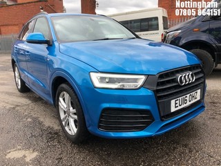 Location: Nottingham - 2016  AUDI  Q3 S LINE TFSI S-A Estate  REG: EU16OHZ, 1395cc Petrol , 6 Speed Semi Auto Petrol, Former Keepers: 2, Keys: Yes, MOT Expiry date: 28/03/2026