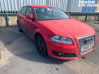 Location: BELVEDERE - 2010 AUDI A3 SPORT TFSI 5 DOOR HATCHBACK REG: YH10KYR, 1390cc PETROL, 6 SPEED MANUAL PETROL, Former Keepers: 8, Keys: No, MOT: Expiry date17.01.2025