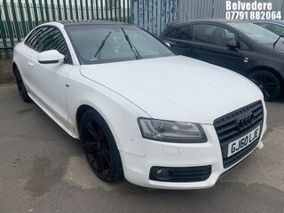 Location: BELVEDERE - 2010 AUDI A5 S LINE SP ED TDI COUPE REG: GJ60LJE, 1968cc DIESEL, 6 SPEED MANUAL DIESEL, Former Keepers: 10, Keys: No, MOT: Expiry date08.11.2025