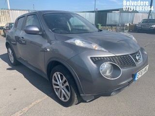 Location: Belvedere - 2011 NISSAN  JUKE TEKNA DIG-T 4X4 CVT 5 DOOR HATCHBACK REG: EF61KNG, 1618cc PETROL, VARIABLE SPEED AUTO PETROL, Former Keepers: 3, Keys: Yes, MOT Expiry date: 22.08.2024