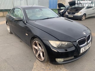 Location: Belvedere - 2007 BMW 335I SE AUTO Convertible REG: LS07NFA, Keys: No, MOT Expiry date: 25/02/2025, 2979 Petrol, 6 Speed Auto Petrol, Former Keepers: 5