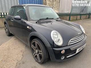 Location: Belvedere - 2005 MINI MINI ONE 3 Door Hatchback REG: A10NLK, Keys: No, MOT Expiry date: 17/12/2025, 1598 Petrol, 5 Speed Manual Petrol, Former Keepers: 8