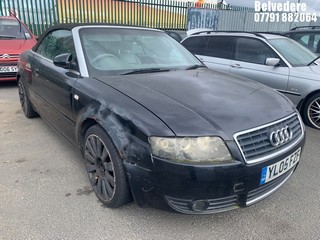 Location: Belvedere - 2005 AUDI A4 T SPORT AUTO Convertible REG: YL05FZF, Keys: No, MOT Expiry date: 05/08/2021, 1781 Petrol, Variable Speed Auto Petrol, Former Keepers: 11