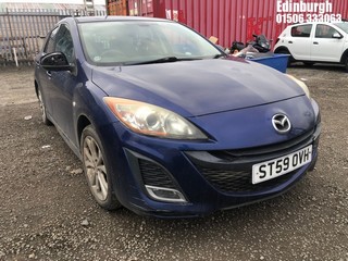 Location: Edinburgh - 2010 MAZDA 3 SPORT 5 Door Hatchback REG: ST59OVH, Keys: No, MOT Expiry date: 20/02/2024, 1598 Petrol, 5 Speed Manual Petrol, Former Keepers: 6