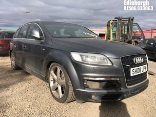 Location: Edinburgh - 2008 AUDI Q7 S LINE TDI QUATTRO A Estate REG: SH08LPN, Keys: No, MOT Expiry date: 15/06/2024, 2967 Diesel, 6 Speed Auto Diesel, Former Keepers: 4