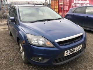 Location: Edinburgh - 2009 FORD FOCUS ZETEC 100 5 Door Hatchback REG: SB59GJV, Keys: No, MOT Expiry date: 12/06/2025, 1596 Petrol, 5 Speed Manual Petrol, Former Keepers: 4