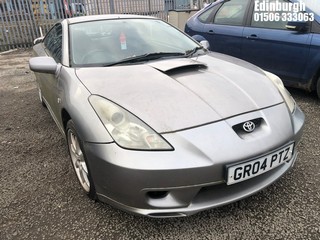 Location: Edinburgh - 2004 TOYOTA CELICA T SPORT VVTLI Coupe REG: GR04PTZ, Keys: No, MOT Expiry date: 31/01/2023, 1796 Petrol, 6 Speed Manual Petrol, Former Keepers: 8