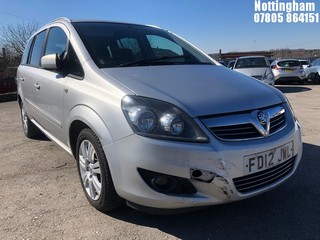 Location: Nottingham - 2012 VAUXHALL ZAFIRA EXCITE CDTI ECOFLE MPV REG: FD12JWL, Keys: No, MOT Expiry date: 24/04/2023, 1686 Diesel, 6 Speed Manual Diesel, Former Keepers: 6