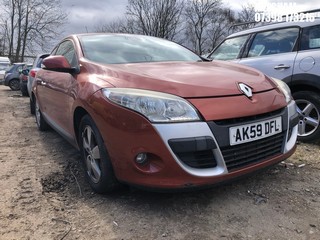Location: Mitcham - 2009 RENAULT MEGANE DYNAMIQUE TCE Coupe REG: AK59DFL, Keys: No, MOT Expiry date: 12/11/2024, 1397 Petrol, 6 Speed Manual Petrol, Former Keepers: 4
