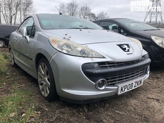 Location: Mitcham - 2008 PEUGEOT 207 GT CC Convertible REG: KP08ZKN, Keys: No, MOT Expiry date: 02/05/2024, 1598 Petrol, 5 Speed Manual Petrol, Former Keepers: 6