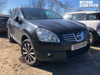 Location: Mitcham - 2009 NISSAN QASHQAI N-TEC 5 Door Hatchback REG: SD59RWN, Keys: No, MOT Expiry date: 16/12/2025, 1598 Petrol, 6 Speed Manual Petrol, Former Keepers: 7