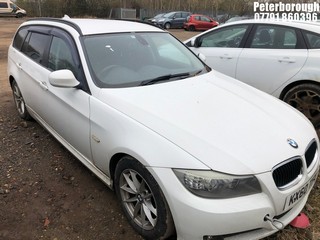 Location: Peterborough - 2010 BMW 3 SERIES Estate REG: KX60TFY, Keys: No, MOT Expiry date: 13/03/2025, 1990 Petrol, AUTOMATIC, Former Keepers: 1