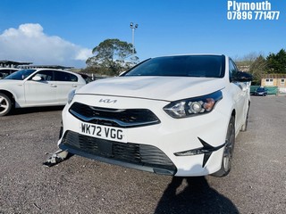 Location: Plymouth - 2022 KIA CEED 3 ISG 5 Door Hatchback REG: WK72VGG, Keys: No, MOT Expiry date: 25/09/2025, 1482 Petrol, 6 Speed Manual Petrol, Former Keepers: 2