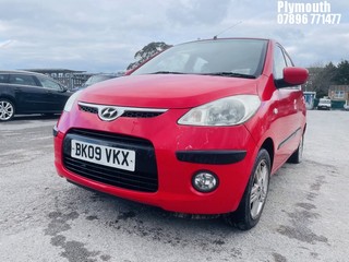 Location: Plymouth - 2009 HYUNDAI I10 STYLE 5 Door Hatchback REG: BK09VKX, Keys: No, MOT Expiry date: 12/12/2024, 1248 Petrol, 5 Speed Manual Petrol, Former Keepers: 4
