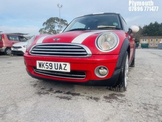 Location: Plymouth - 2009 MINI COOPER 3 Door Hatchback REG: WK59UAZ, Keys: No, MOT Expiry date: 25/09/2023, 1598 Petrol, 6 Speed Manual Petrol, Former Keepers: 7