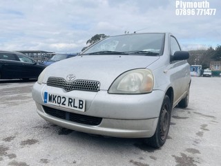 Location: Plymouth - 2002 TOYOTA YARIS GLS 3 Door Hatchback REG: WK02RLB, Keys: No, MOT Expiry date: 04/12/2024, 998 Petrol, 5 Speed Manual Petrol, Former Keepers: 4