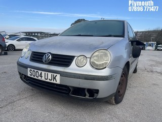 Location: Plymouth - 2004 VOLKSWAGEN POLO S TDI 5 Door Hatchback REG: SO04UJK, Keys: No, MOT Expiry date: 26/10/2024, 1422 Diesel, 5 Speed Manual Diesel, Former Keepers: 8