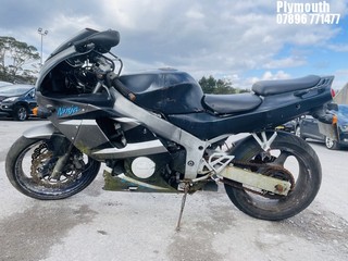 Location: Plymouth - Unknown KAWASAKI  Motorcycle REG: Q453FGU, Keys: No, MOT Expiry date: 22/10/2021, 599 Petrol, , Former Keepers: 7