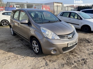 Location: Leeds - 2010 NISSAN NOTE ACENTA MPV REG: YF60MDE, Keys: No, MOT Expiry date: 19-07-2025, 1386 Petrol, 5 Speed Manual Petrol, Former Keepers: 4