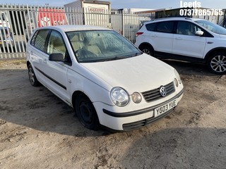 Location: Leeds - 2003 VOLKSWAGEN POLO SE TDI 5 Door Hatchback REG: YG03YUE, Keys: No, MOT Expiry date: 29-10-2023, 1422 Diesel, 5 Speed Manual Diesel, Former Keepers: 6