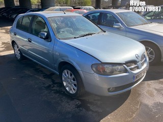 Location:  Hayes - 2006 NISSAN ALMERA SVE 5 Door Hatchback REG: MV06YLS, Keys: No, MOT Expiry date: 18/01/2025, 1497 Petrol, 5 Speed Manual Petrol, Former Keepers: 3