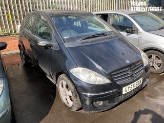Location:  Hayes - 2005 MERCEDES A200 AVANTGARDE SE CVT 5 Door Hatchback REG: GY55EEN, Keys: No, MOT Expiry date: 02/09/2025, 2035 Petrol, Variable Speed Auto Petrol, Former Keepers: 8